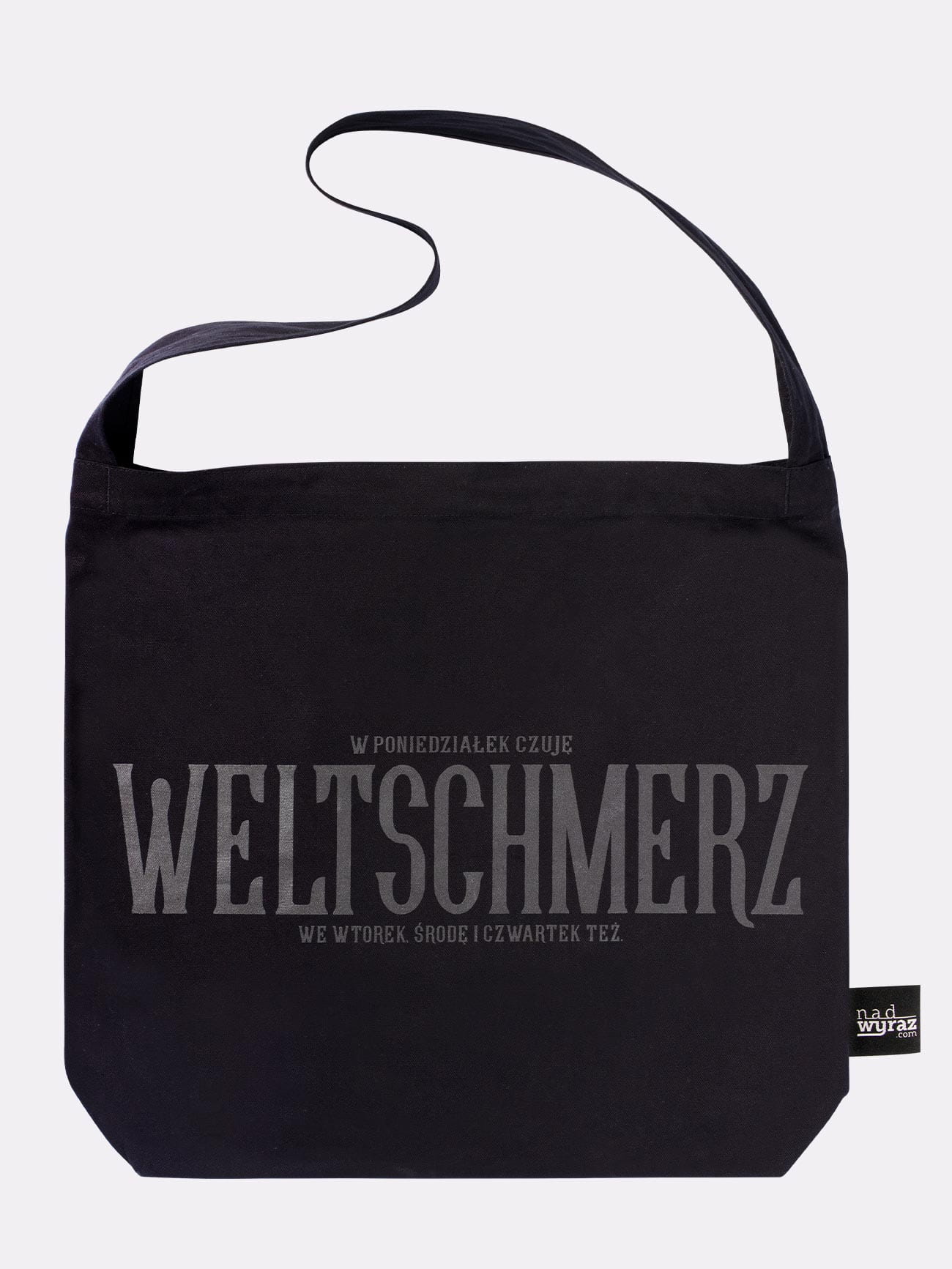 WELTSCHMERZ / torba bawełniana czarna