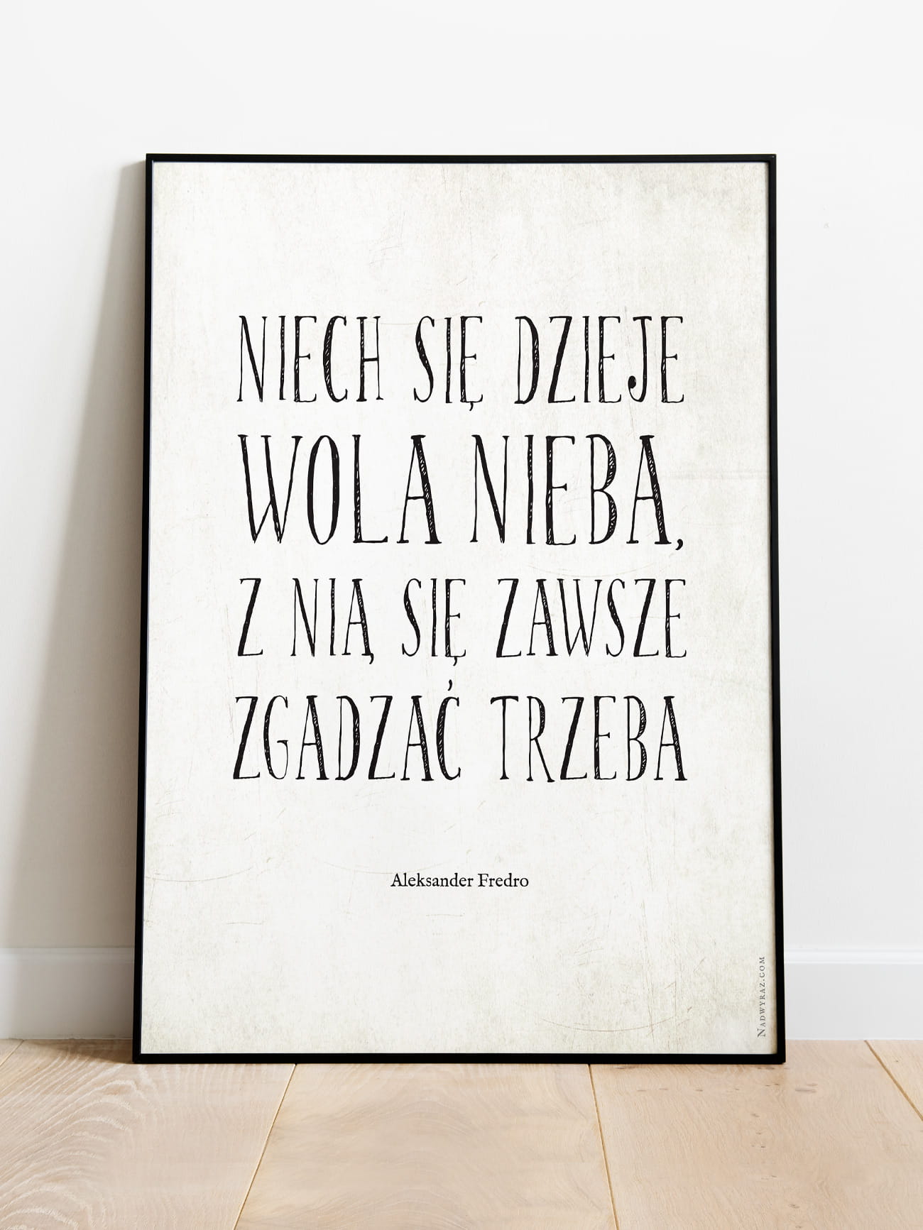 NIECH SIĘ DZIEJE WOLA NIEBA / Aleksander Fredro / plakat