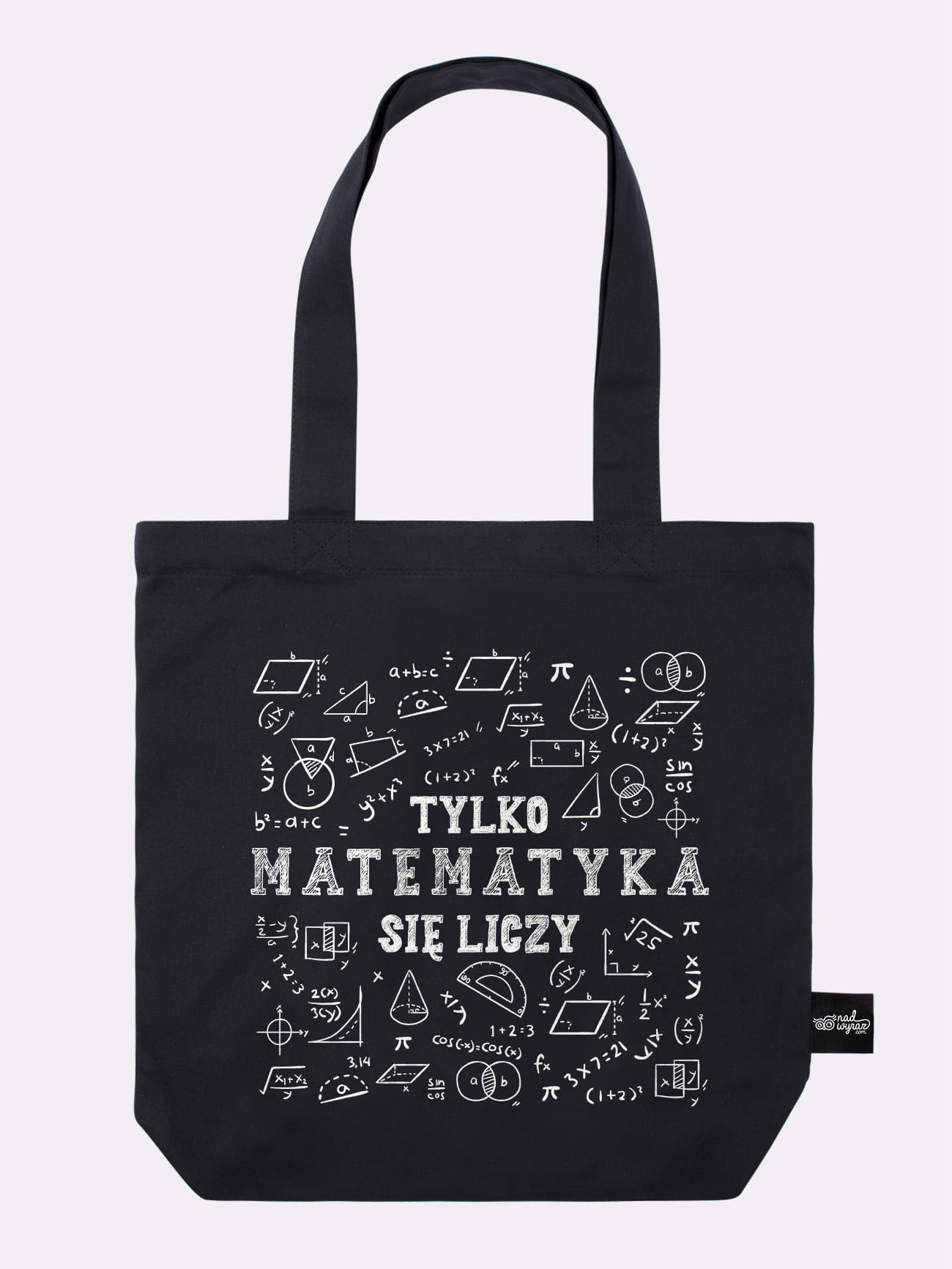 MATEMATYKA / torba bawełniana / czarna