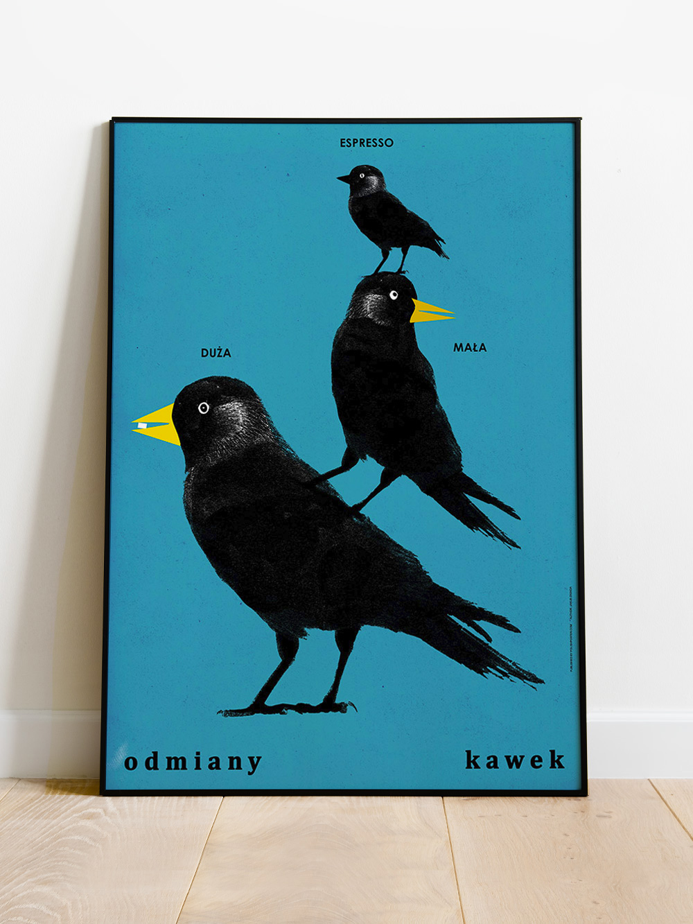KAWKI / ODMIANY KAWEK / Jakub Zasada / plakat B2